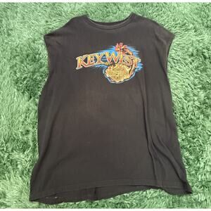 Vintage Harley-Davidson Key West Sleeveless T-Shirt Men's L Black Biker